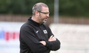 CR0037233
Highland League Turriff United v Keith
Turriff's and  Keith's
Keiths Craig Ewen
Pic by Chris
Taken..............06/08/22