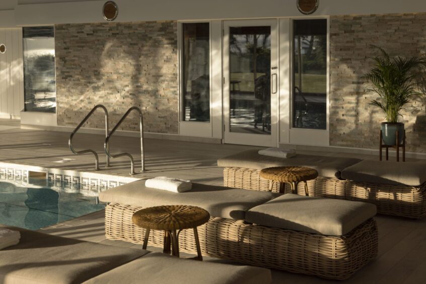 Coast Spa's pool has luxurious amenities