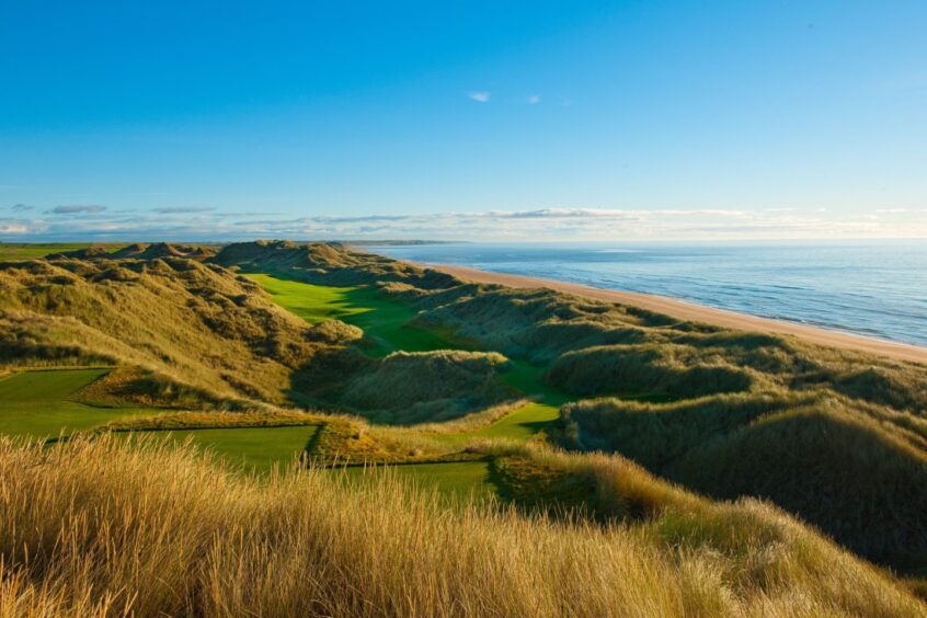 Trump International Links golf course in Aberdeen.