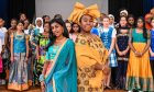 Students on the catwalk at St Margaret's School for Girls' cultural fashion show. Image: Darrell Benns/DC Thomson