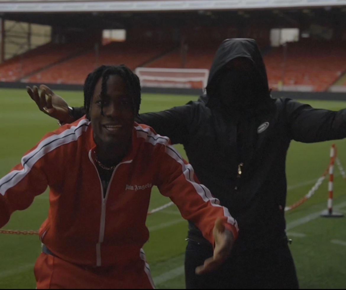 Yxng Stunna (left) and M2 at Pittodrie