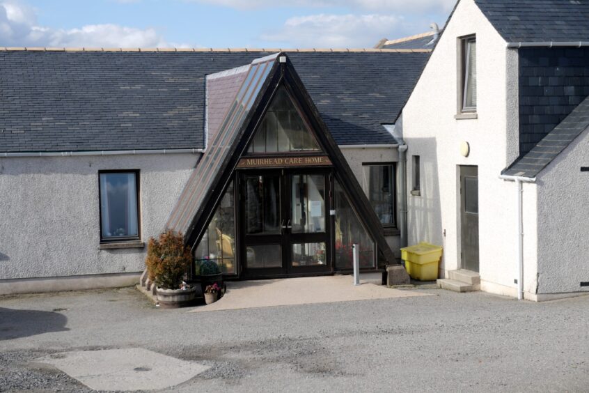 The timber entrance of the former Alford care home which will be removed under the new rehab clinic plan. 