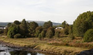 A visualisation of the proposed Strath Oykel wind farm as seen from Rosehall. Image: Energie Kontor