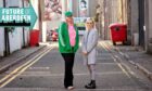 Pictured on Jopps Lane are Elane Colville of The Closet and Rachel Mearns of Aberdeen Academy of Performing Arts. Image: Kath Flannery/DC Thomson
