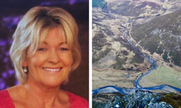 Wendy Taylor died at Water of Lee in Angus during Storm Babet. Image: Police Scotland/Alan Rowan