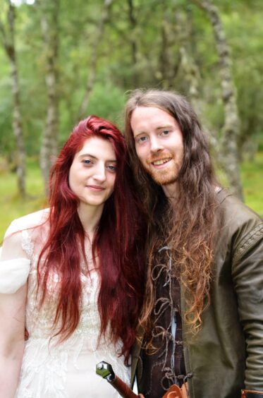 Missing Highland survivalist Finn Creaney pictured with his wife Lucy.