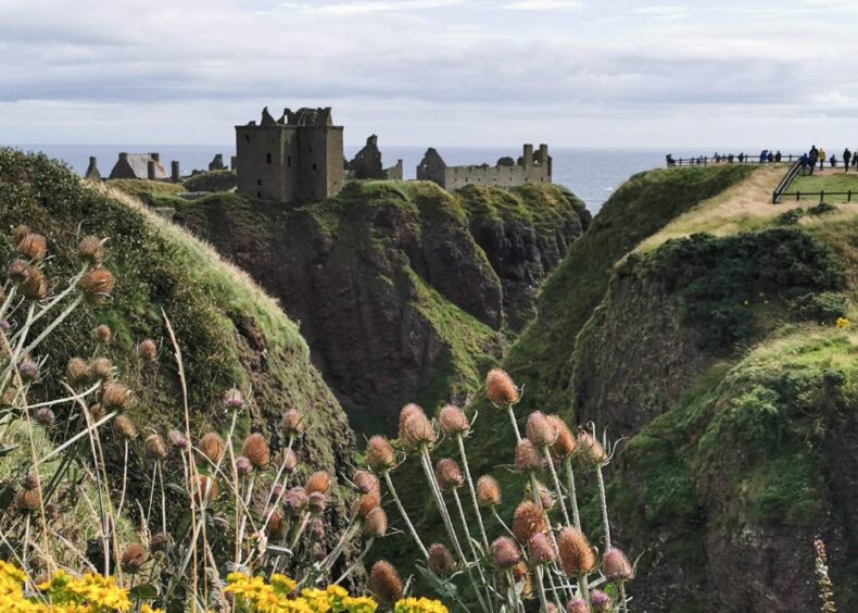 Dunnottar Castle, another haunted place to visit in Aberdeenshire.
