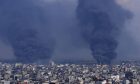 Smoke rises following Israeli airstrikes in Gaza City. Image: AP Photo/Adel Hana
