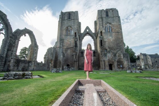 Author Shona MacLean is pictured at Elgin Cathedral. Pic: Jason Hedges/DC Thomson