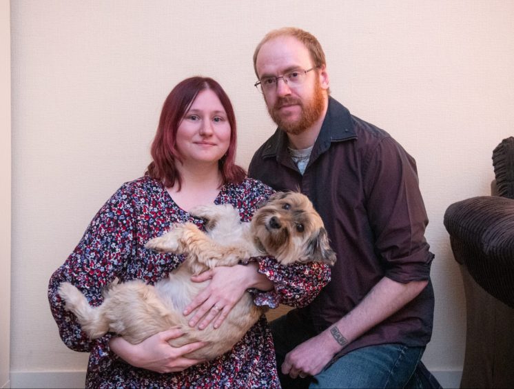 Elgin couple Jade and Gary, who have opened up about their experience with fertility treatment.