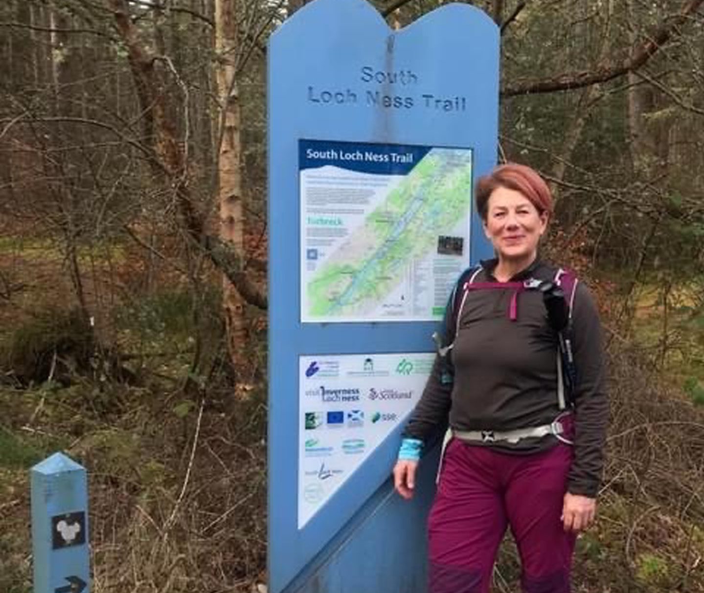 NHS Grampian and NHS Highland’s joint programme director for the Moray maternity service plan, Jane Gill, in outdoor clothes on the Loch Ness Trail in Inverness.