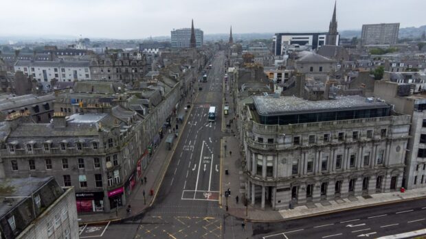 Nearly two dozen companies have investigated Our Union Street's rents and rates offer in just over a month. Now the taskforce is spelling out the way ahead. Image: Kenny Elrick/DC Thomson