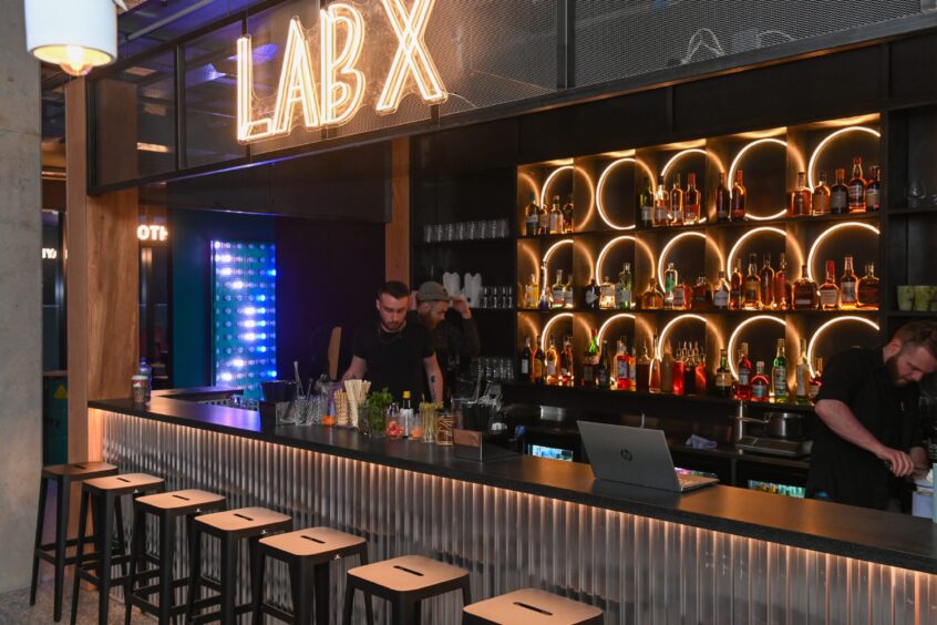 One of two bars inside Resident X, now under new ownership with a new council lease. But how much of the loan has been repaid? Image: Kenny Elrick/DC Thomson