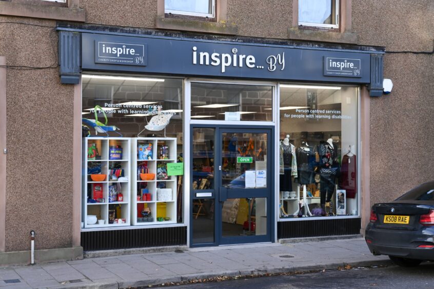 Exterior of Inspire shop in Stonehaven