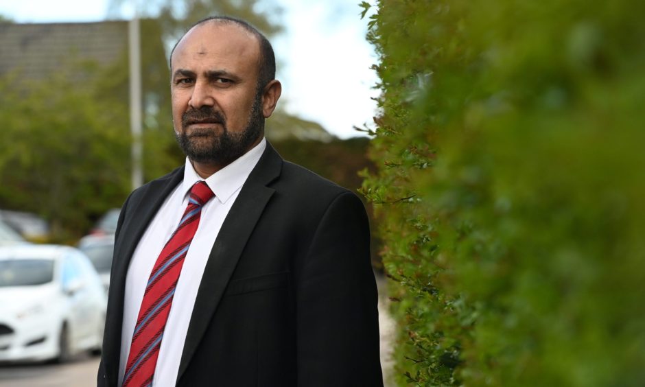 Aberdeen Labour leader M Tauqeer Malik first raised the idea of free parking near Aberdeen Central Mosque on Fridays. Image: Kenny Elrick/DC Thomson