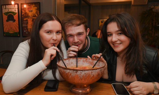 Last night was the Aberdeen Cocktail Week launch event at Revolucion De Cuba. (L-R) Mhairi Stewart, Ross Galbraith, Isla Kolankaya.
Friday, October 20th, 2023. All images: Kenny Elrick/DC Thomson