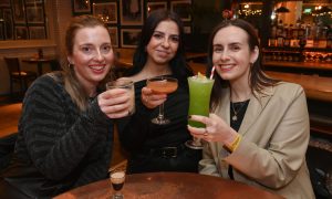 Laura Salmond, Kirsty Robb and Amy Barbour enjoy drinks at Revolucion De Cuba in Aberdeen.