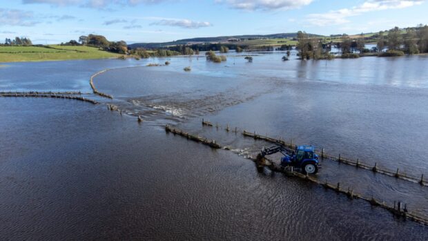 Kintore farmer Ian Johnston from Boat of Hatton pictured on Sunday. Image: Kenny Elrick/DC Thomson