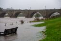 The River Dee in Aberdeen has burst its banks.
Image: Kath Flannery/DC Thomson