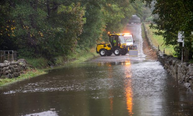 Yellow weather warnings for rain and wind have been issued across the country. Image: Kath Flannery/DC Thomson