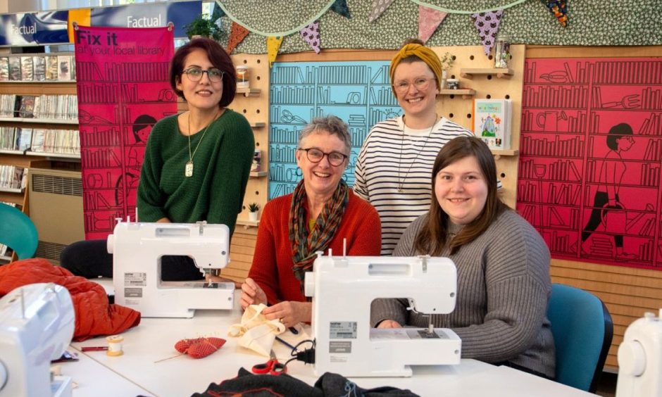 I met with the Repair What You Wear Team to learn more about the Lend and Mend hub at Aberdeen Central Library.
Image: Kath Flannery/DC Thomson