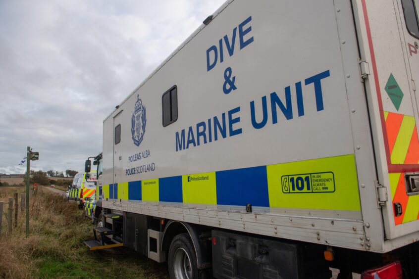 Dive and marine unit in Marykirk