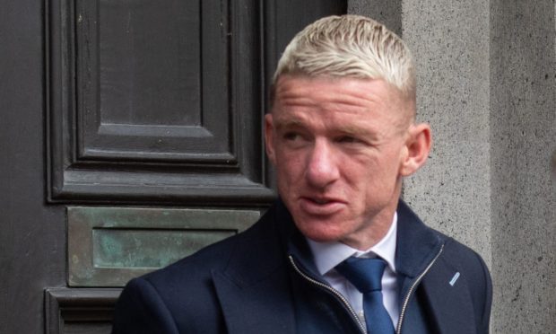 Jonny Hayes leaving court after an earlier hearing. Image: DC Thomson
