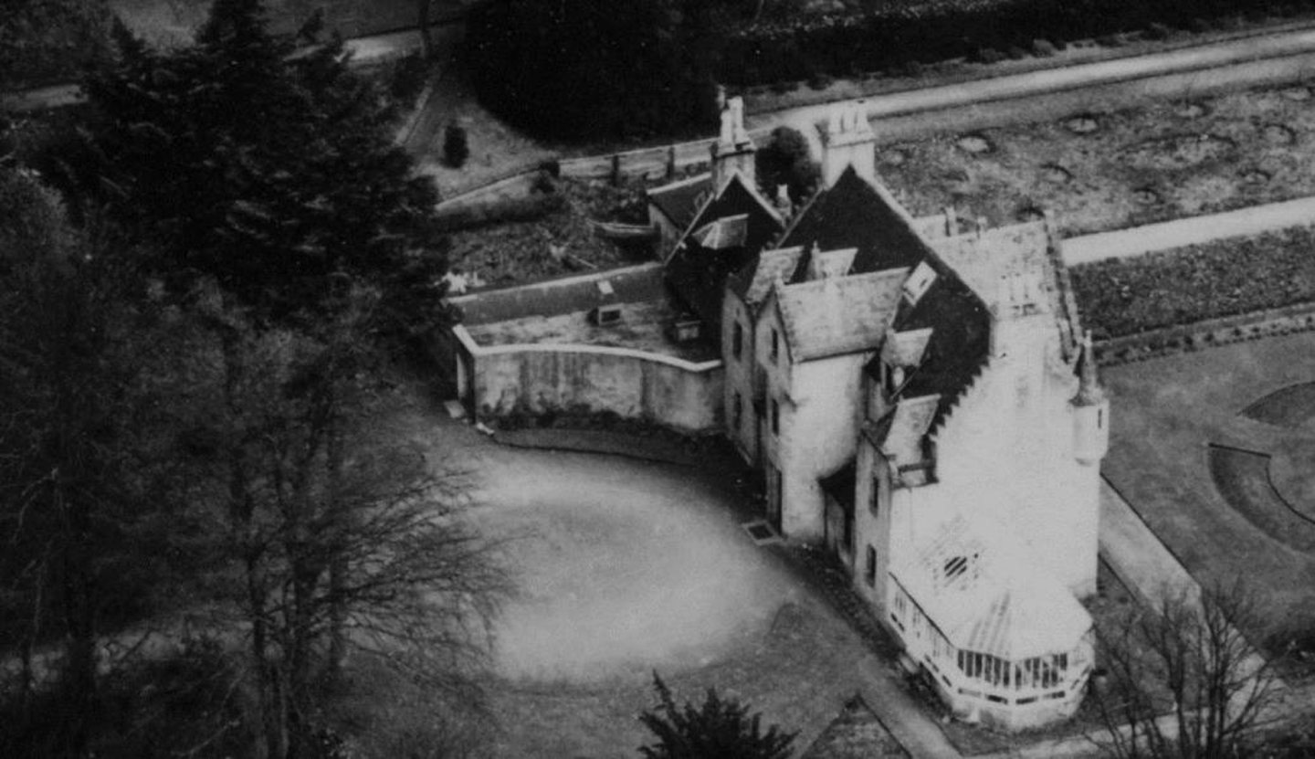 Black and white photograph of Kingswells House in the 1948.