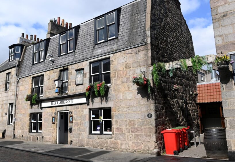 The exterior of Ma Cameron's pub in Aberdeen.