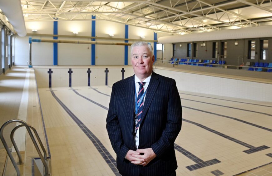 Alistair Robertson, Sport Aberdeen managing director, was forced to close Bucksburn pool after budget cuts last year. Image: Kami Thomson/DC Thomson 