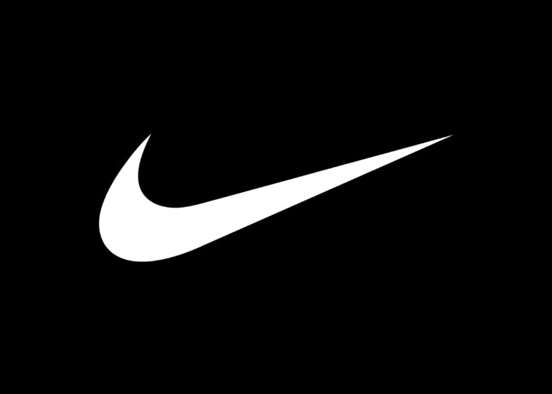 The instantly recognisable Nike logo.