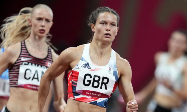 Great Britain's Zoey Clark running at the Tokyo Olympics two years ago. Image: PA.