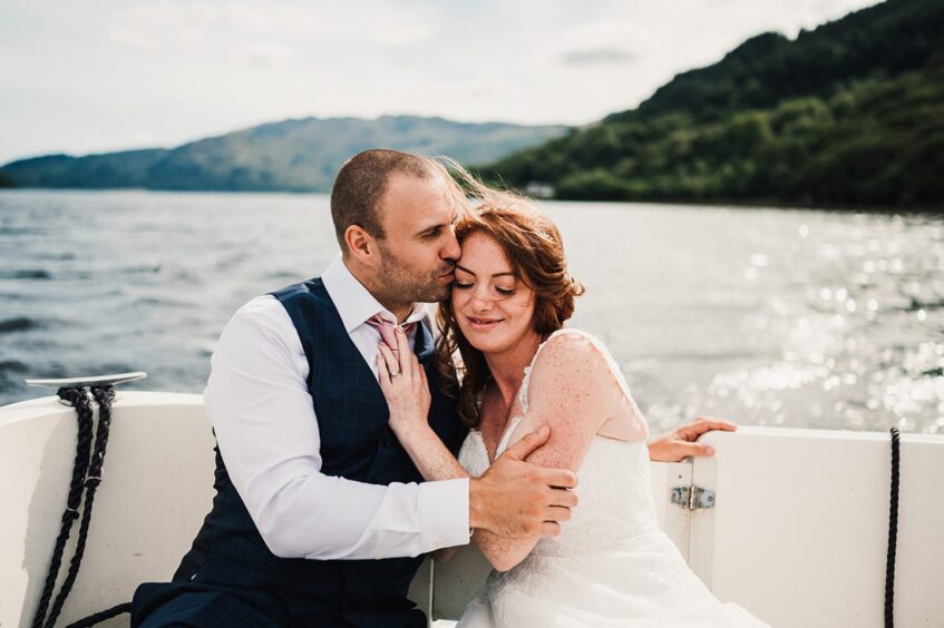 A wedding day with a trip on water caught on camera by photographer Calum Riddell, who is a finalist in the Scottish Wedding Awards.