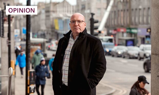 Bob Keiller, chair of Our Union Street, is leading the charge on changing Aberdeen's Granite Mile for the better (Image: Kenny Elrick/DC Thomson)