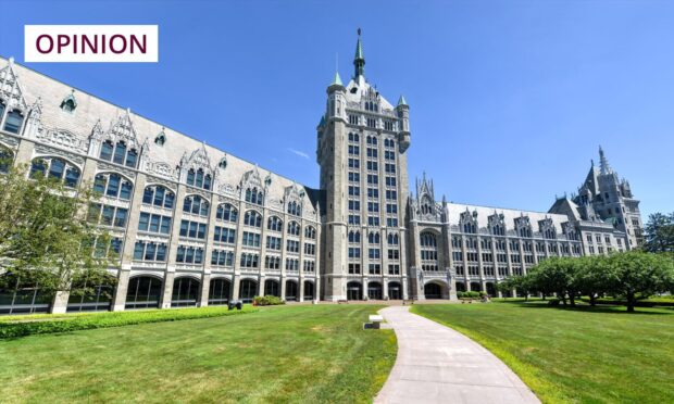 The State University of New York (SUNY) administration HQ in Albany. Stephen Kershnar is taking legal action against the institution (Image: Felix Lipov/Shutterstock)