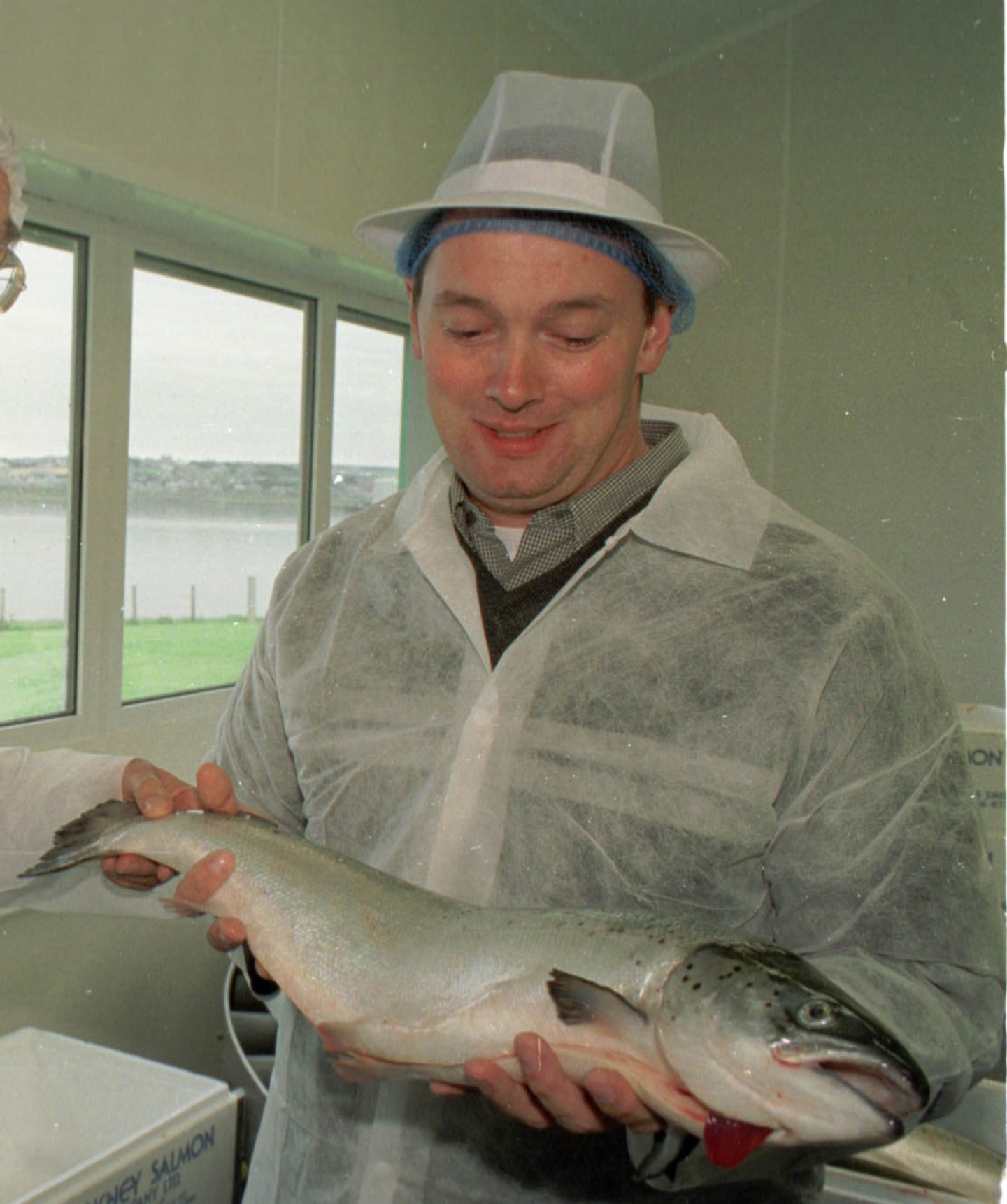 Cameron Stout, pictured holding a big fish, worked as a salmon dealer. Image: Ken Amer.