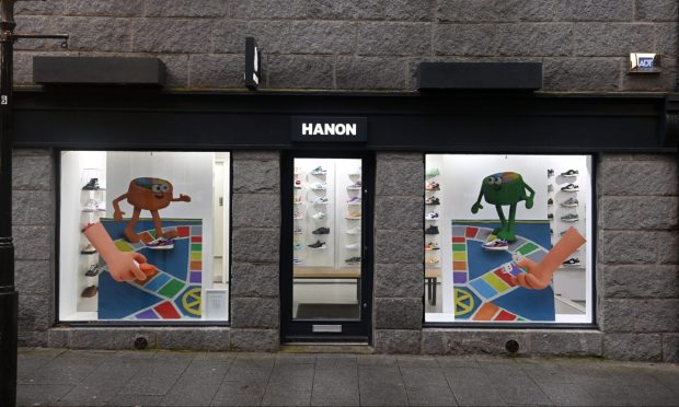 Exterior of Hanon store on The Green in Aberdeen