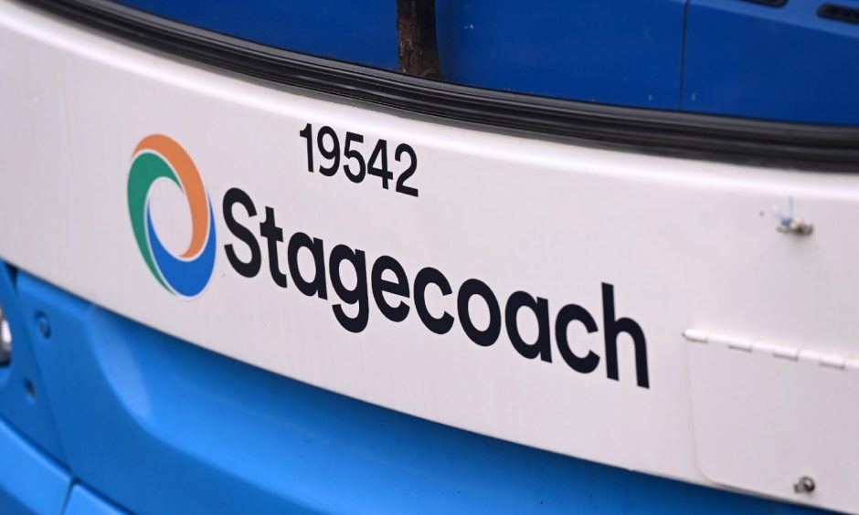 Stagecoach logo on a bus.