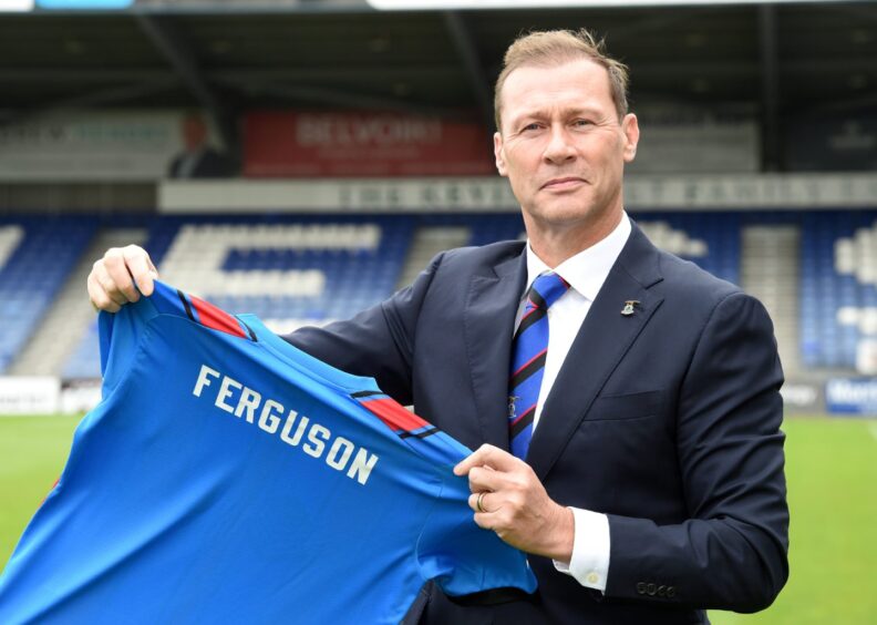 new inverness manager holding Ferguson.