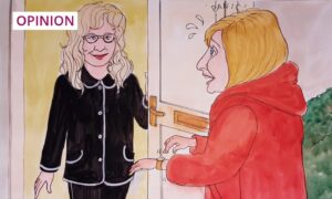 We could all do with a glamorous super-neighbour to help us in our times of need (Image: Helen Hepburn)