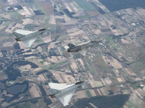 RAF Lossiemouth typhoon pilots test dogfighting skills in Poland