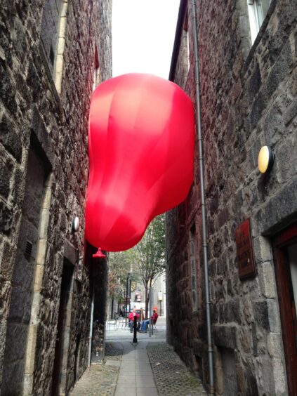 Red Balloon by Iain Kettles at the Look Again Festival 2016