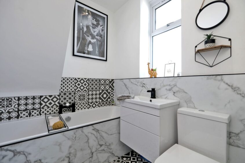 Another view of the upgraded bathroom at 23 Rosehill Crescent.