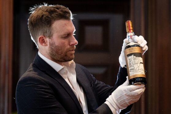 The Macallan Adami 1926 has an estimated value of £750,000 to £1.2 million. Image: Aaron Chown/PA Wire