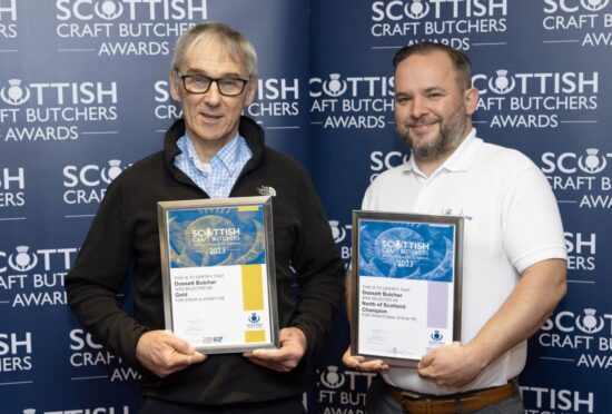 Dossett Butcher, from Kintore, has reclaimed the recognition for best steak pie in the North of Scotland. Supplied by Dossett Butcher.