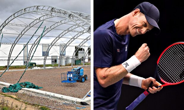 The opening of the new tennis facility which aims to find the next stars who follow in the footsteps of Andy Murray has been delayed.  Image: Jason Hedges/ Design team