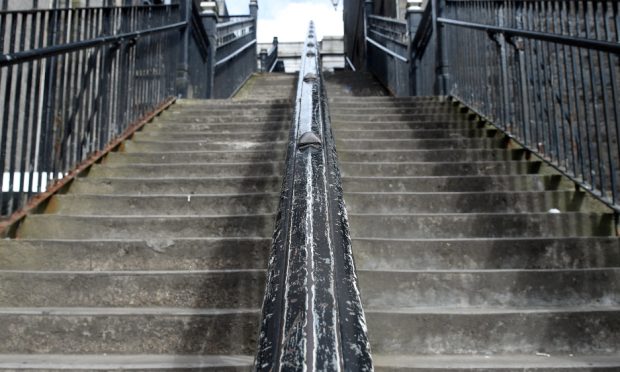 The famous stairs sit between the Green and Union Street (Image: Ben Hendry/DC Thomson)