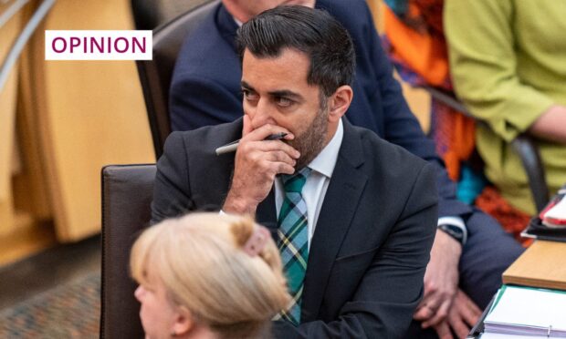 First Minister Humza Yousaf during a late-September FMQs (Image: Jane Barlow/PA Wire)