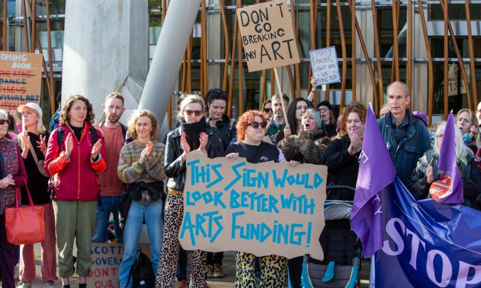 Holyrood protest