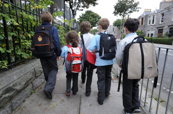 The School Streets initiative aims to increase the number of children walking to and from school. Image: Chris Sumner.